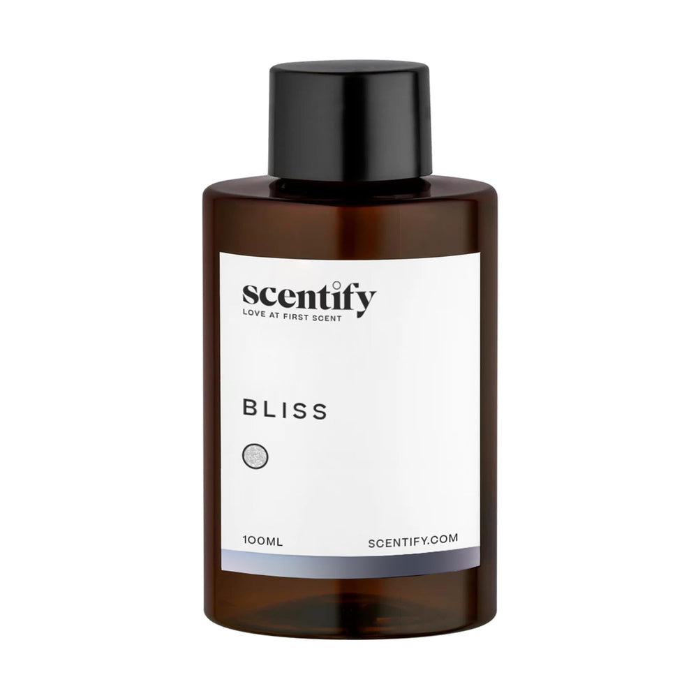 Scentify Bliss diffuser in a living room creating a spa-like, relaxing atmosphere
