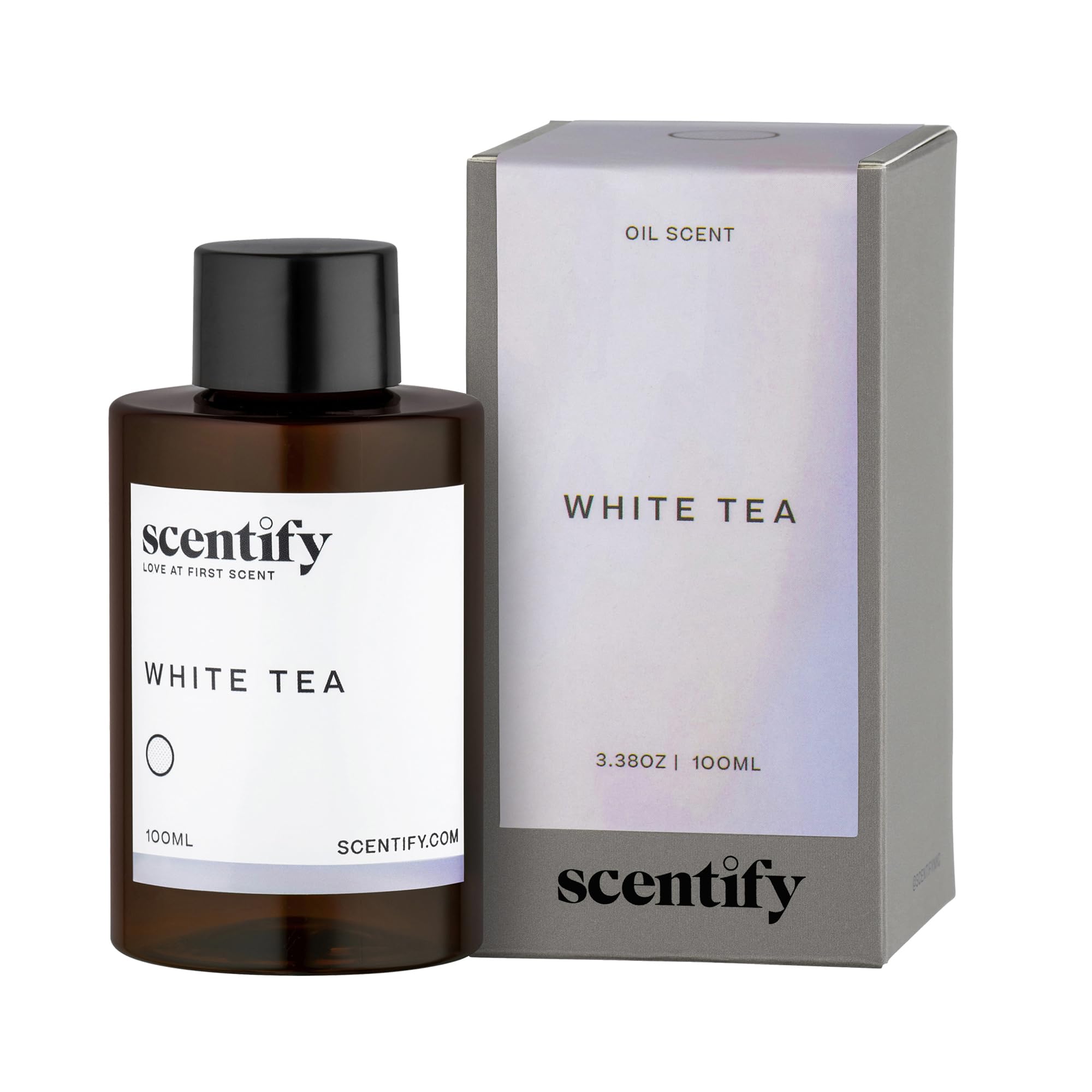 Scentify White Tea Aroma Oil Refill bottle for premium home scenting and calm spaces.