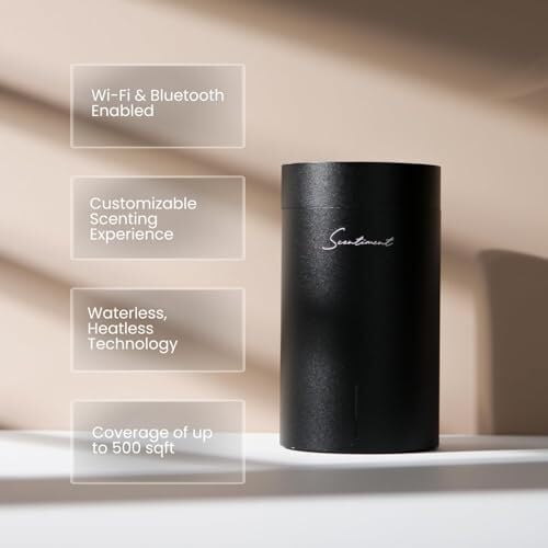 Scentiment Midnight Jasmine diffuser setup showcases ideal home spa ambience.