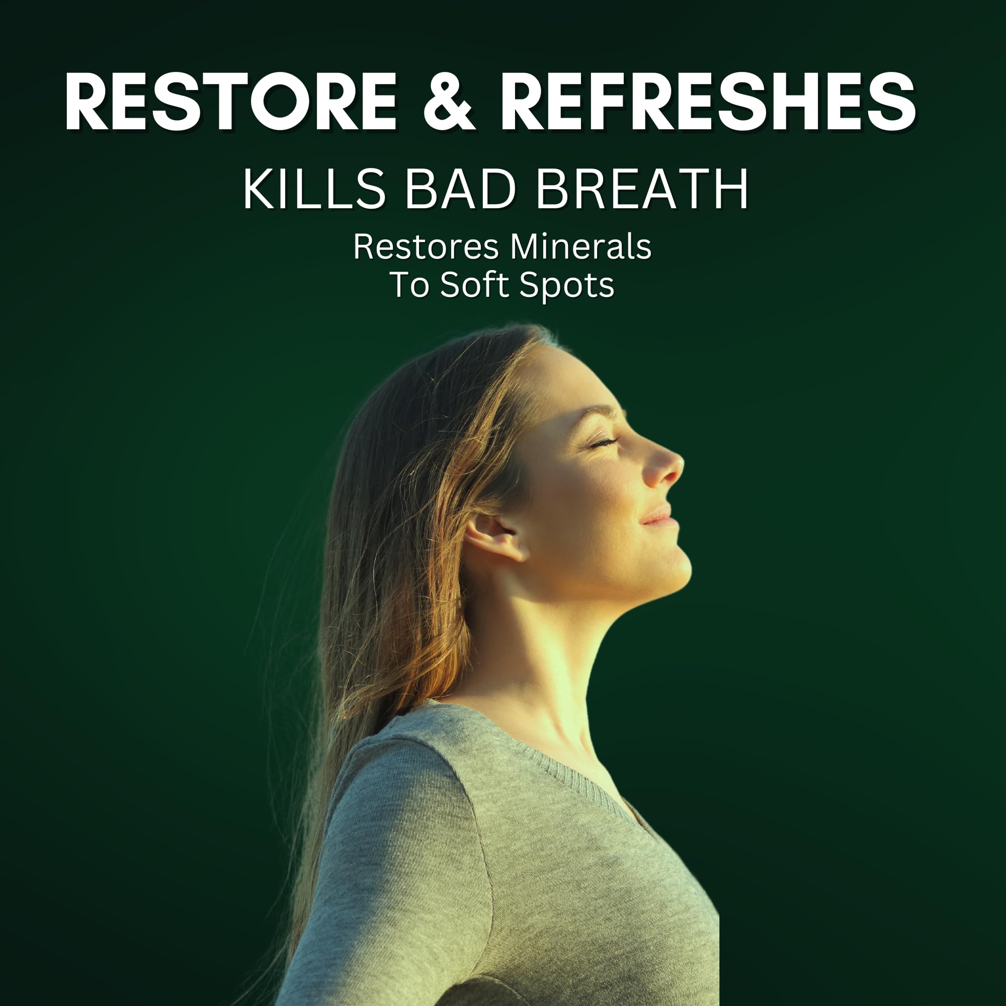 SCENTS N STORIES Fluoride Mouthwash mint label signaling refreshing breath.