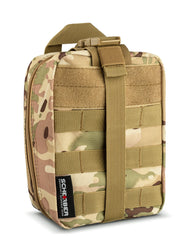Scherber Premium IFAK Kit HyFin chest seal close-up demonstrates breathing aid gear.