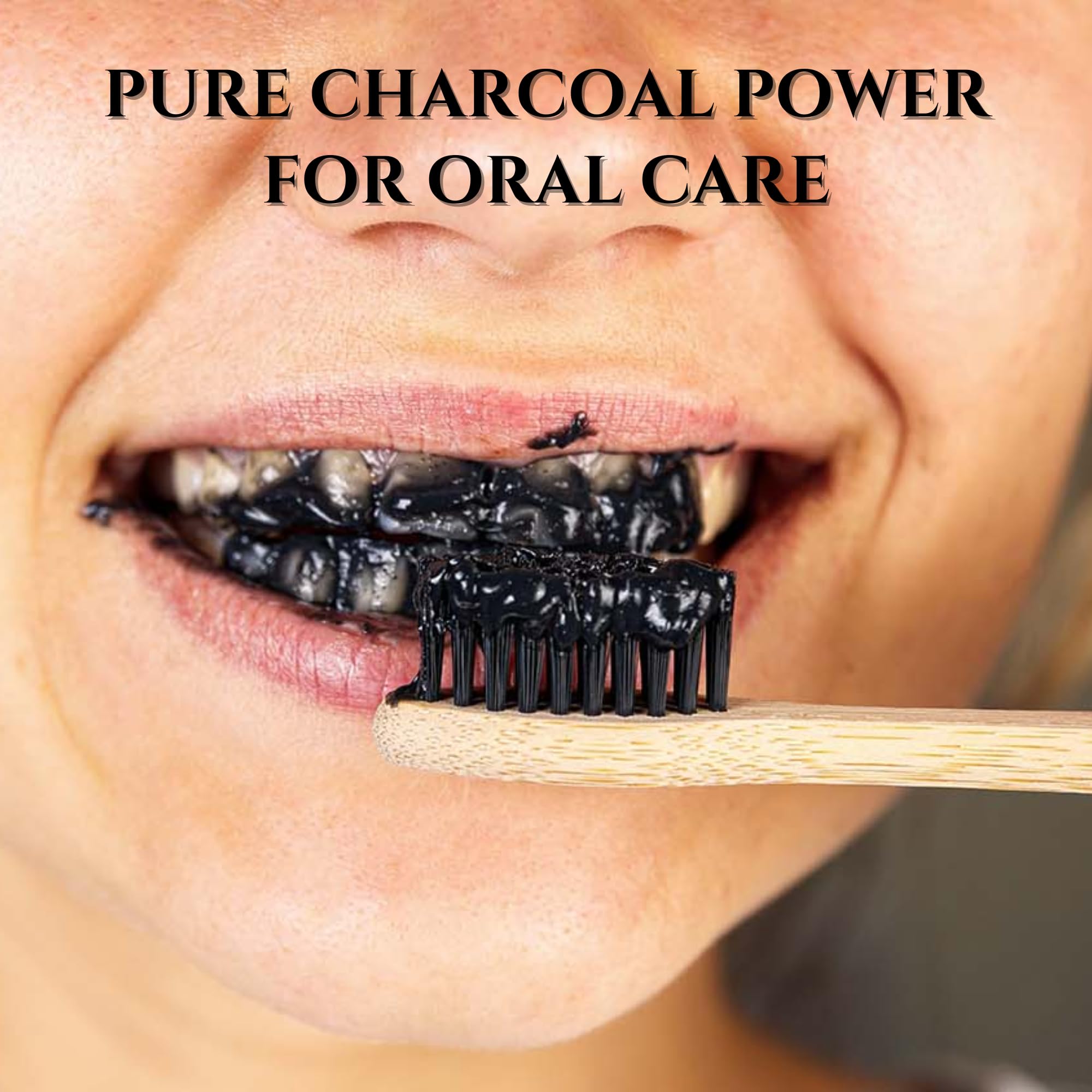Schizandu charcoal powder in a bathroom setup for skincare routines.