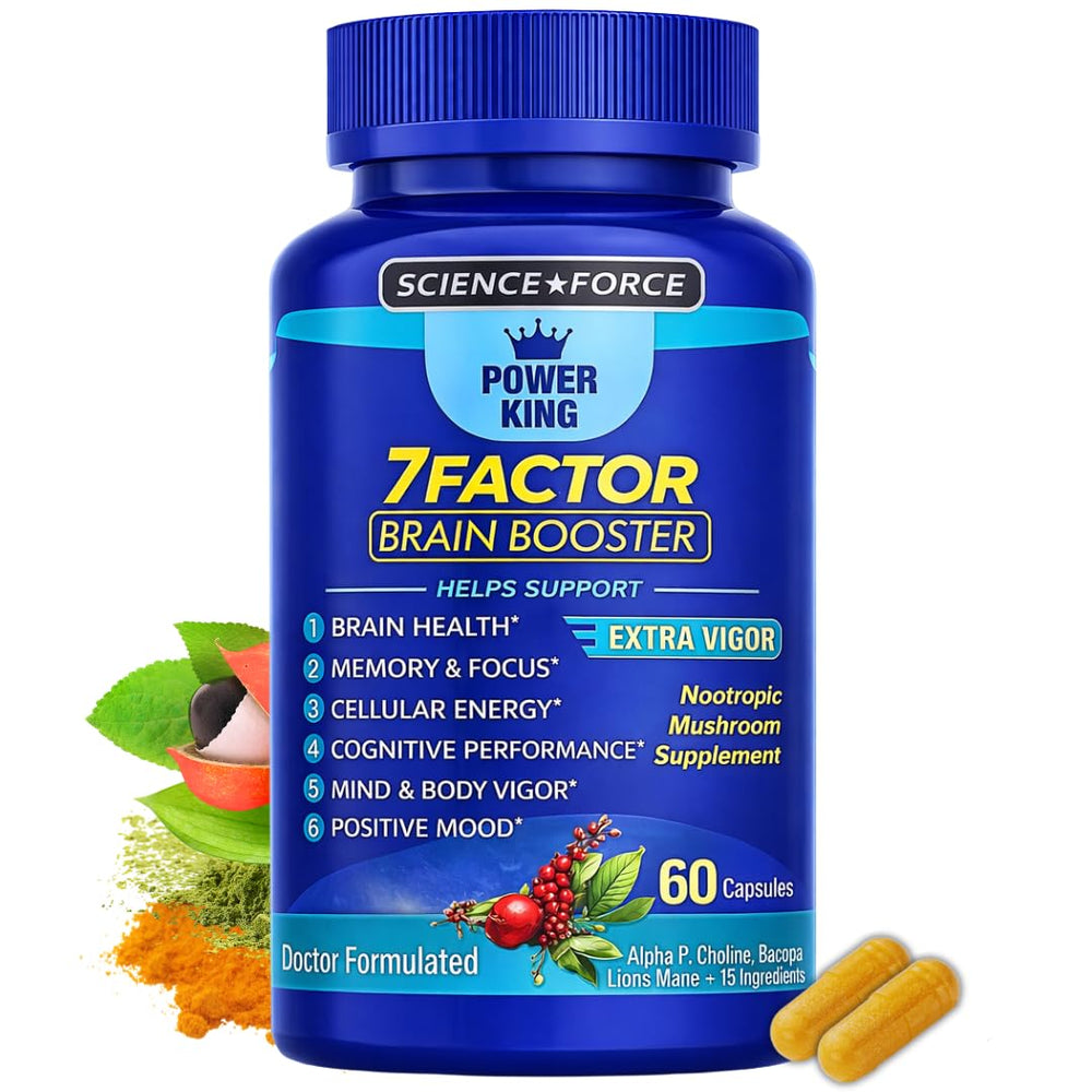 Science Force brain supplement bottle for daily focus and mental clarity.