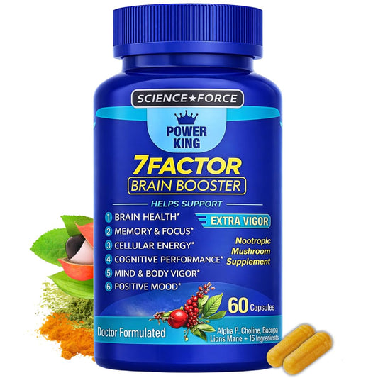 Science Force brain supplement bottle for daily focus and mental clarity.