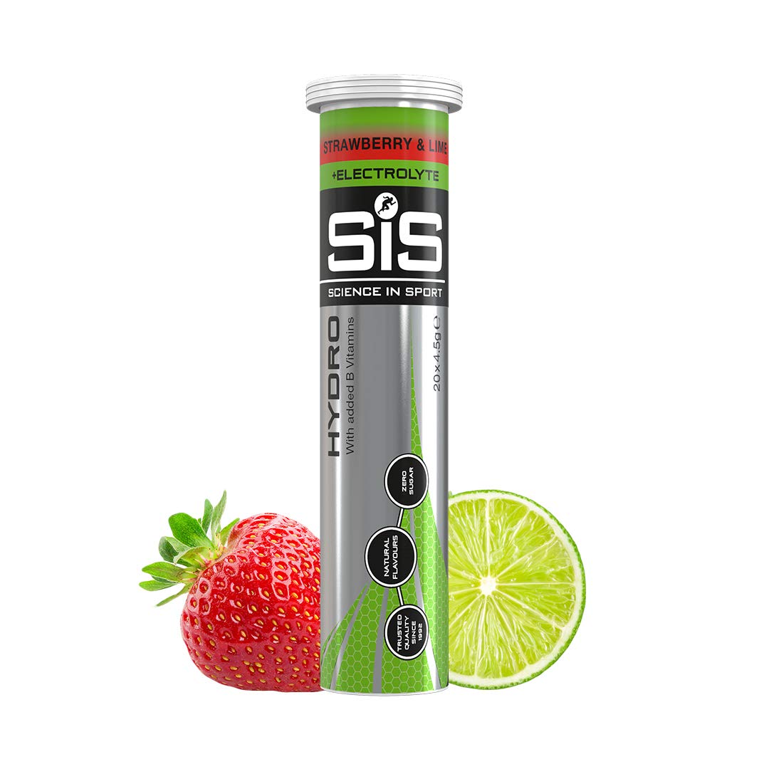 Science in Sport Hydro Electrolyte Tablets dissolve quickly for refreshing hydration during workouts on the go.