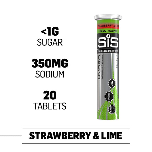 Science in Sport Hydro Electrolyte Tablets come in a portable tube for on-the-go hydration.