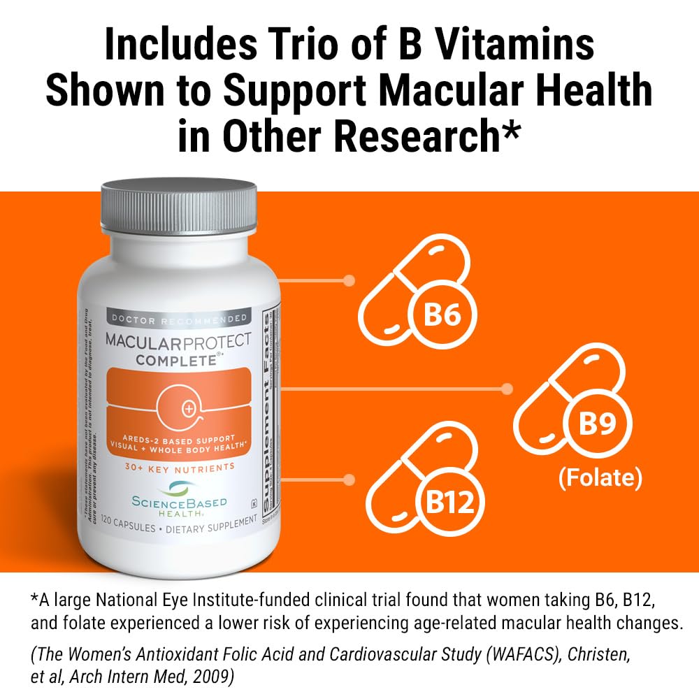 AREDS-2 nutrients panel with vitamin C and zinc