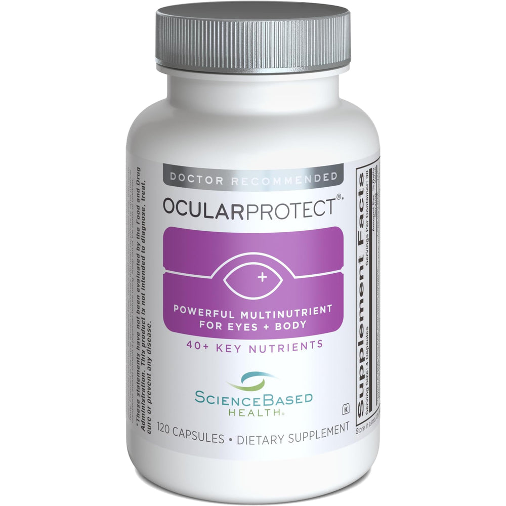 ScienceBased Health OcularProtect bottle view for daily eye health support.