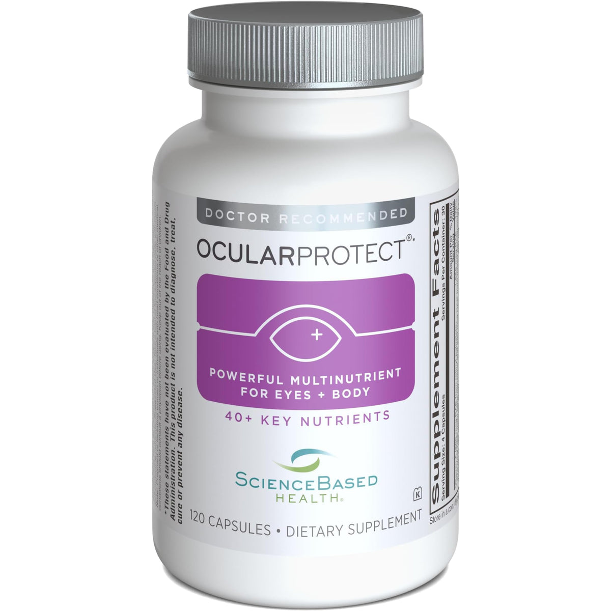 ScienceBased Health OcularProtect bottle view for daily eye health support.