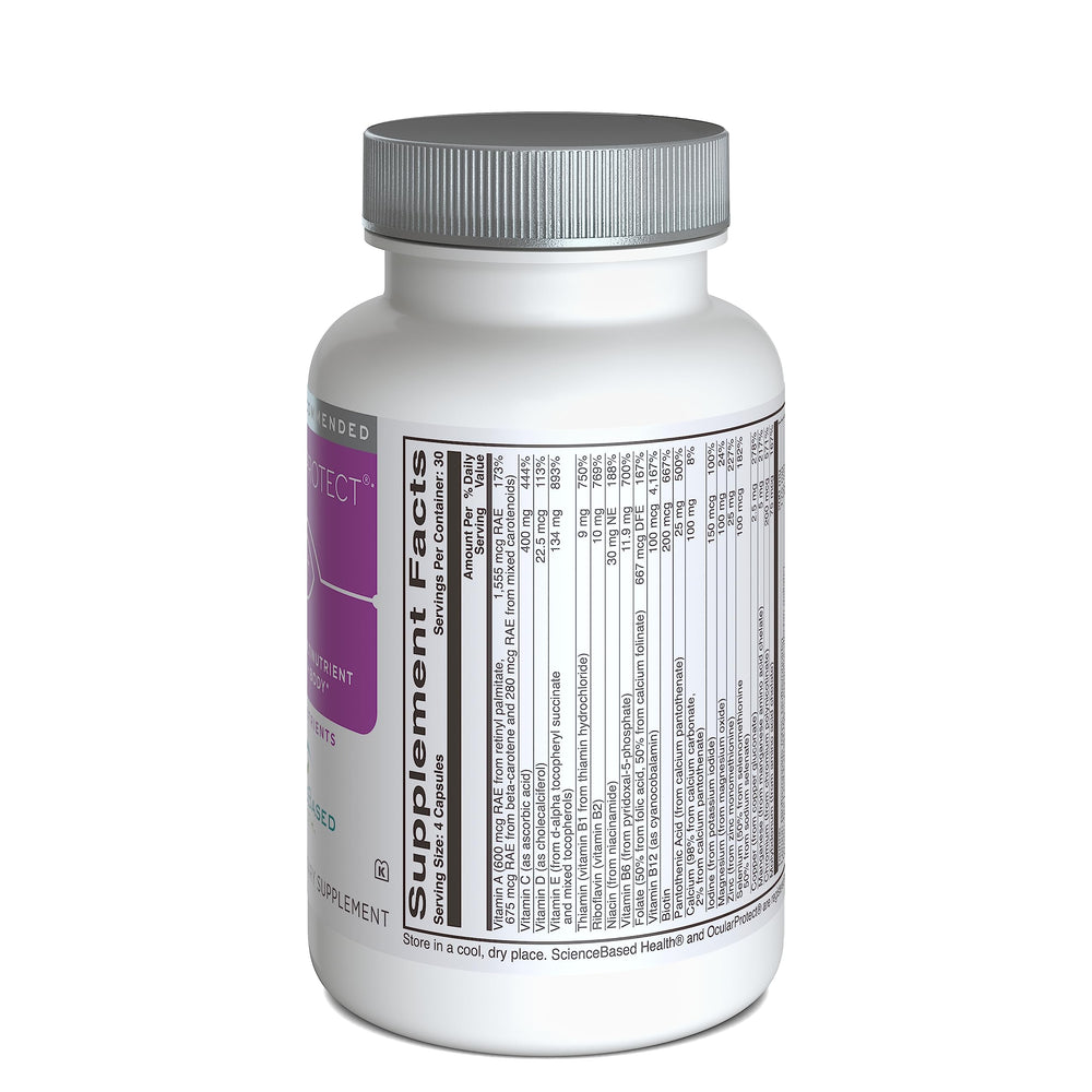 ScienceBased Health OcularProtect capsules closeup for easy daily use.