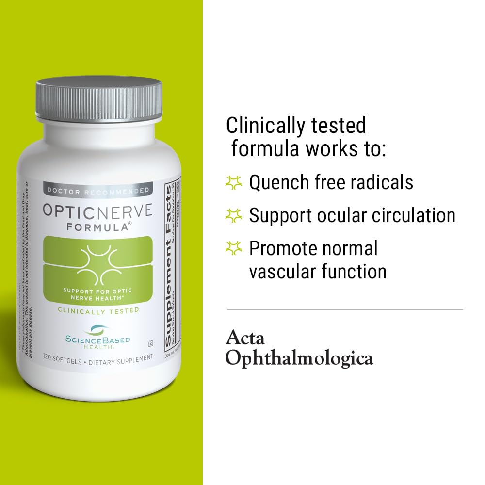 ScienceBased Health Optic Nerve Formula made in USA, high-quality manufacturing