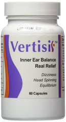Scientific Health Vertisil bottle front view, all-natural vertigo support.