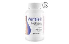 Scientific Health Vertisil bottle front for natural vertigo support.