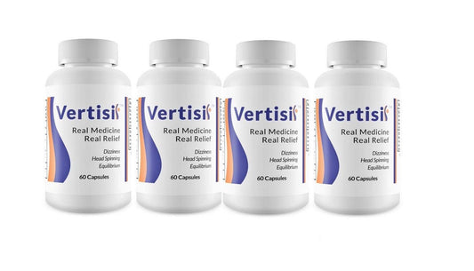 Scientific Health Vertisil bottle packaging for a four-bottle set ideal for daily routine