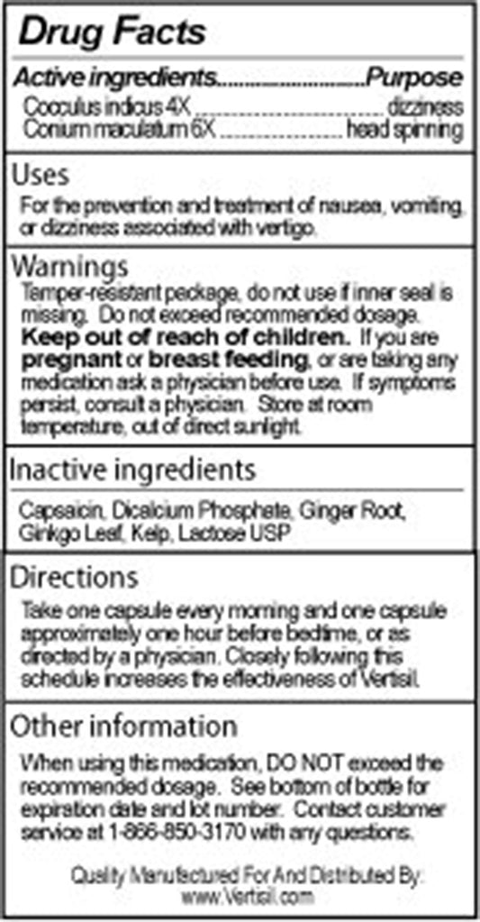 Scientific Health Vertisil capsules closeup, ideal for steady daily balance