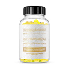 Scion Organics hemp gummies raspberry pack front for easy daily use.