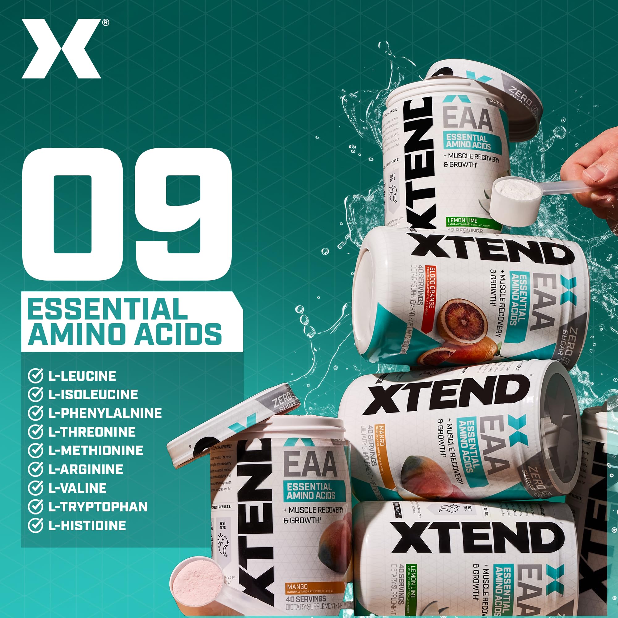 Scivation Xtend EAA Mango shaker-mix ready-to-drink post-workout option.