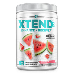 Scivation XTEND EAA Watermelon bottle ready for intra-workout hydration