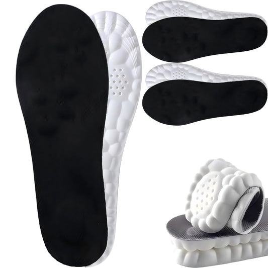 Sckoemo 2Pairs 4D Cloud insoles overview with arch support and breathable design