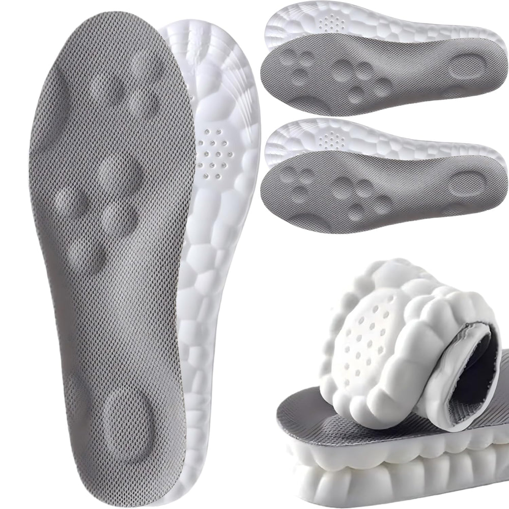 Sckoemo 4D Cloud insoles pack shot showing all-day comfort and moisture control
