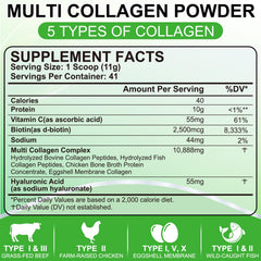 SCOLA bottle label close-up highlighting vitamin C and hyaluronic acid