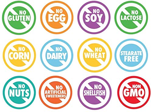 Packaging highlights gluten-free and non-GMO vegetarian details.