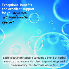 Script Essentials Immune Script with glass of water suggests easy daily intake.