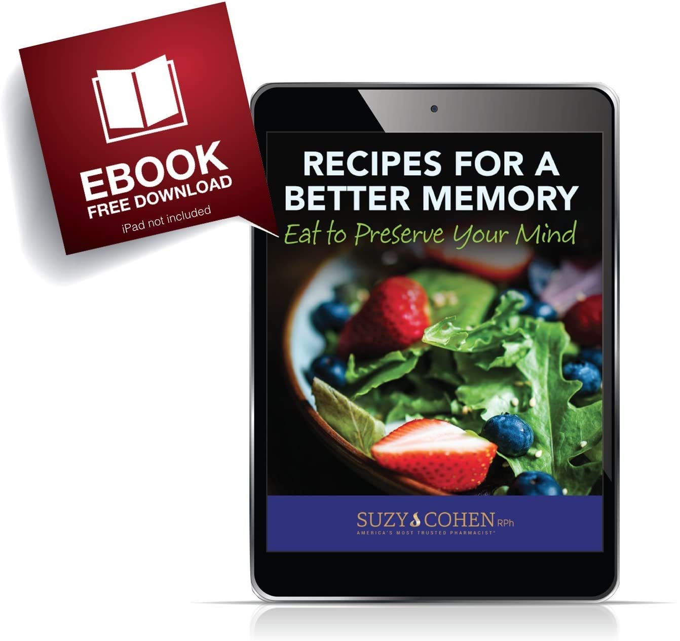 Memory Script packaging and bottle display for daily brain health routine.