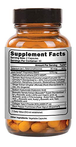 Script Essentials Suzy Cohen Joint Script capsules pack shows easy daily intake