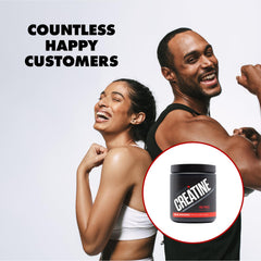 Sculpt Nation Creatine powder fruit punch mixed in a glass of water for quick blend