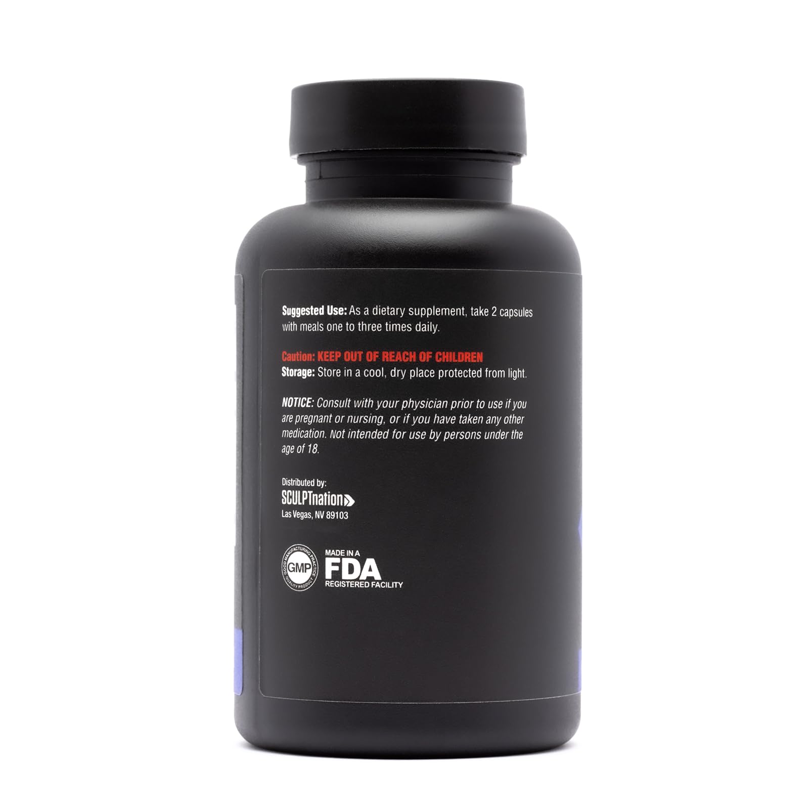 Sculpt Nation bottle of capsules seen as a daily digestion aid.