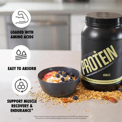 Sculpt Nation vanilla protein shake poured for post-workout fuel