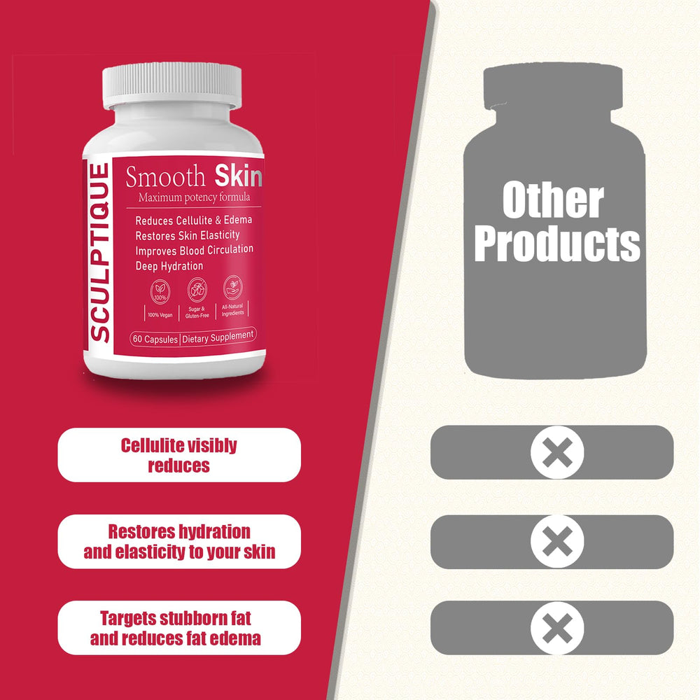 Sculptique collagen hydration blend icon emphasizes skin hydration benefits