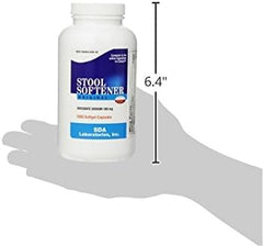 Usage scene of SDA Laboratories Docusate Sodium softgels in daily routine