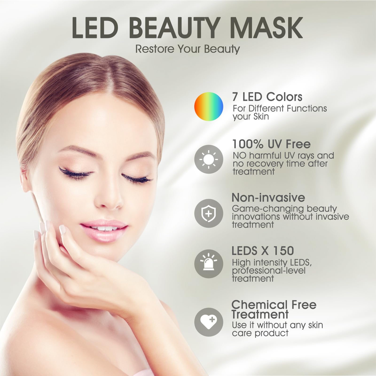 SDKWDH face mask remote control enables quick color changes