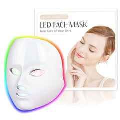 SDKWDH LED Face Mask at-home use setup for convenient skincare routines.