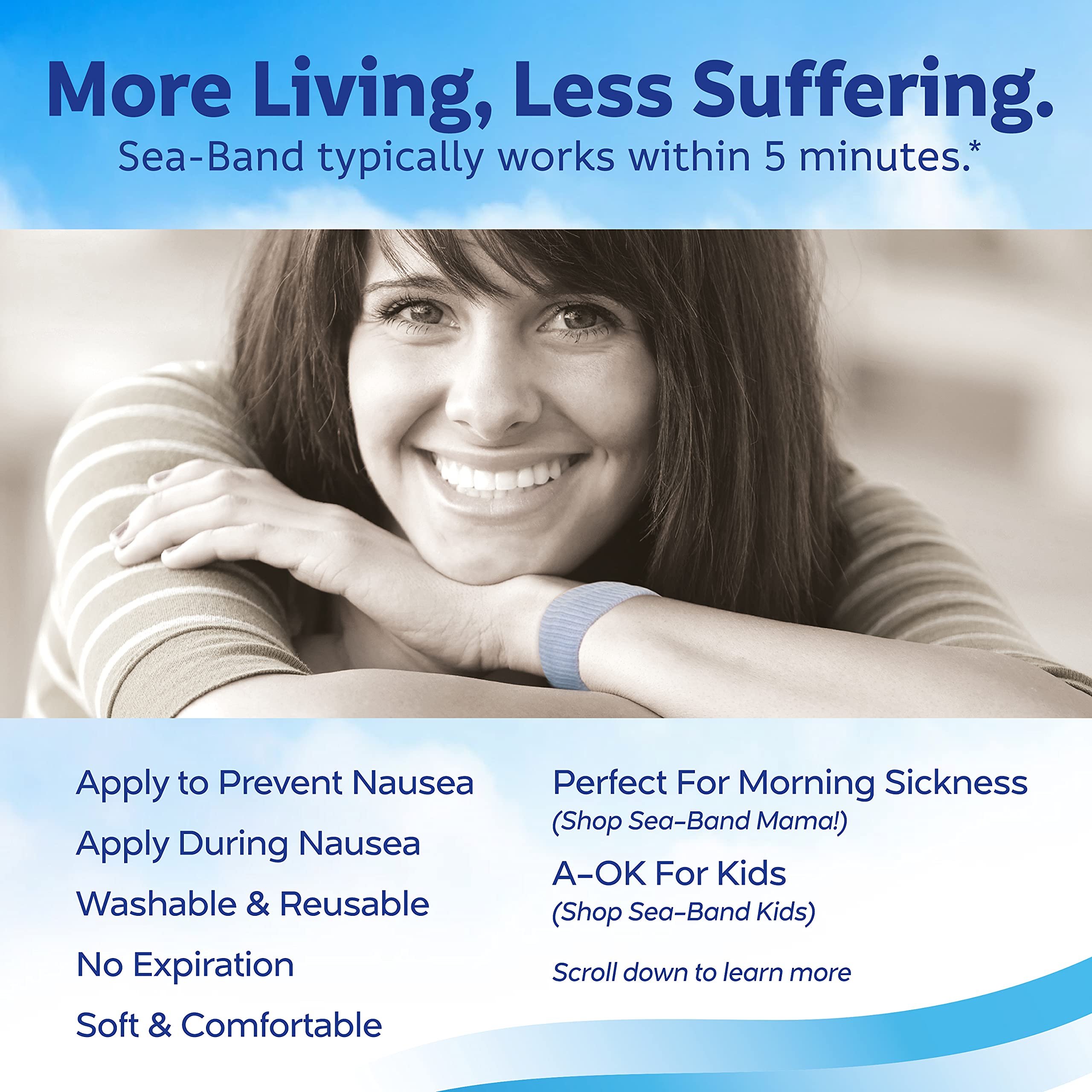 Sea-Band wristbands provide morning sickness relief for expectant individuals