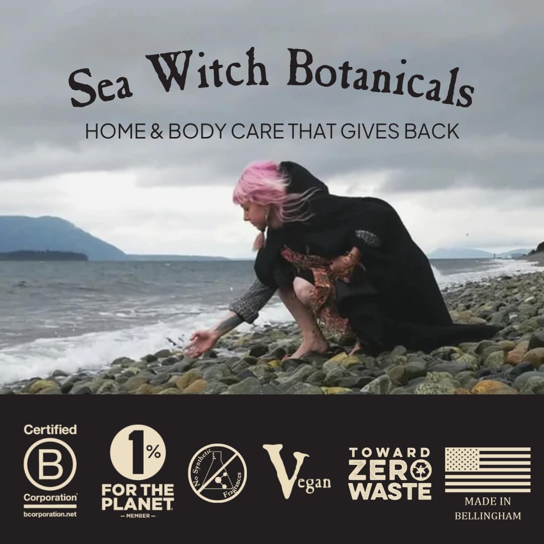 Sea Witch Botanicals B Corp seal signals ethical standards.
