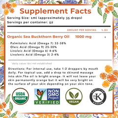 Adding SEABUCKWONDERS Sea Buckthorn Oil to a morning smoothie.