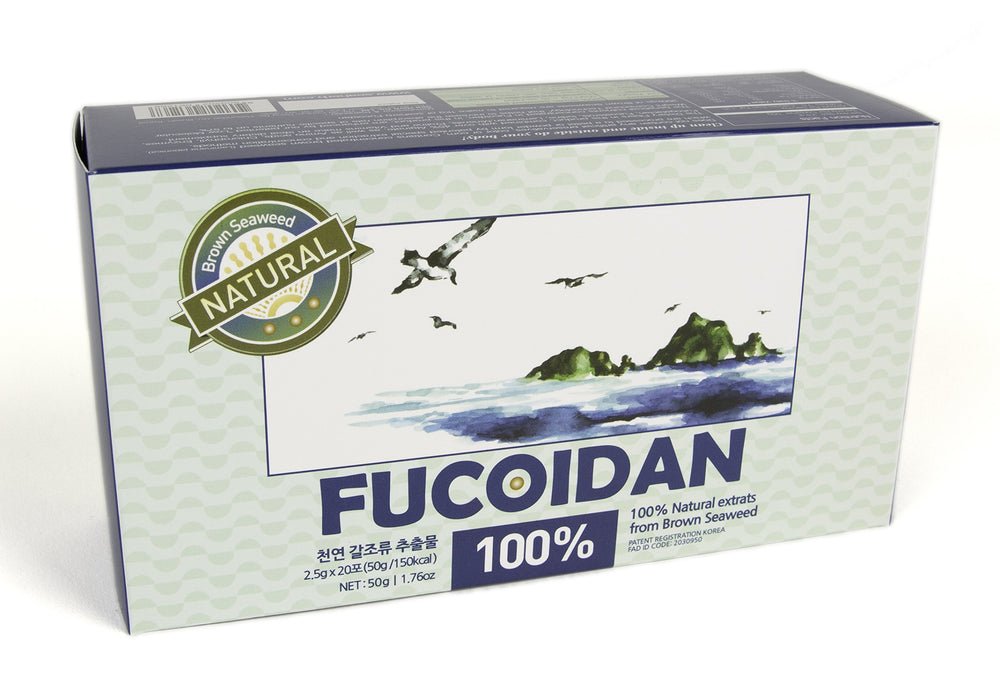 SeaHerb Fucoidan ingredients close-up shows natural seaweed origin.