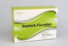 SeaHerb Fucoidan sachets displayed for convenient daily serving.