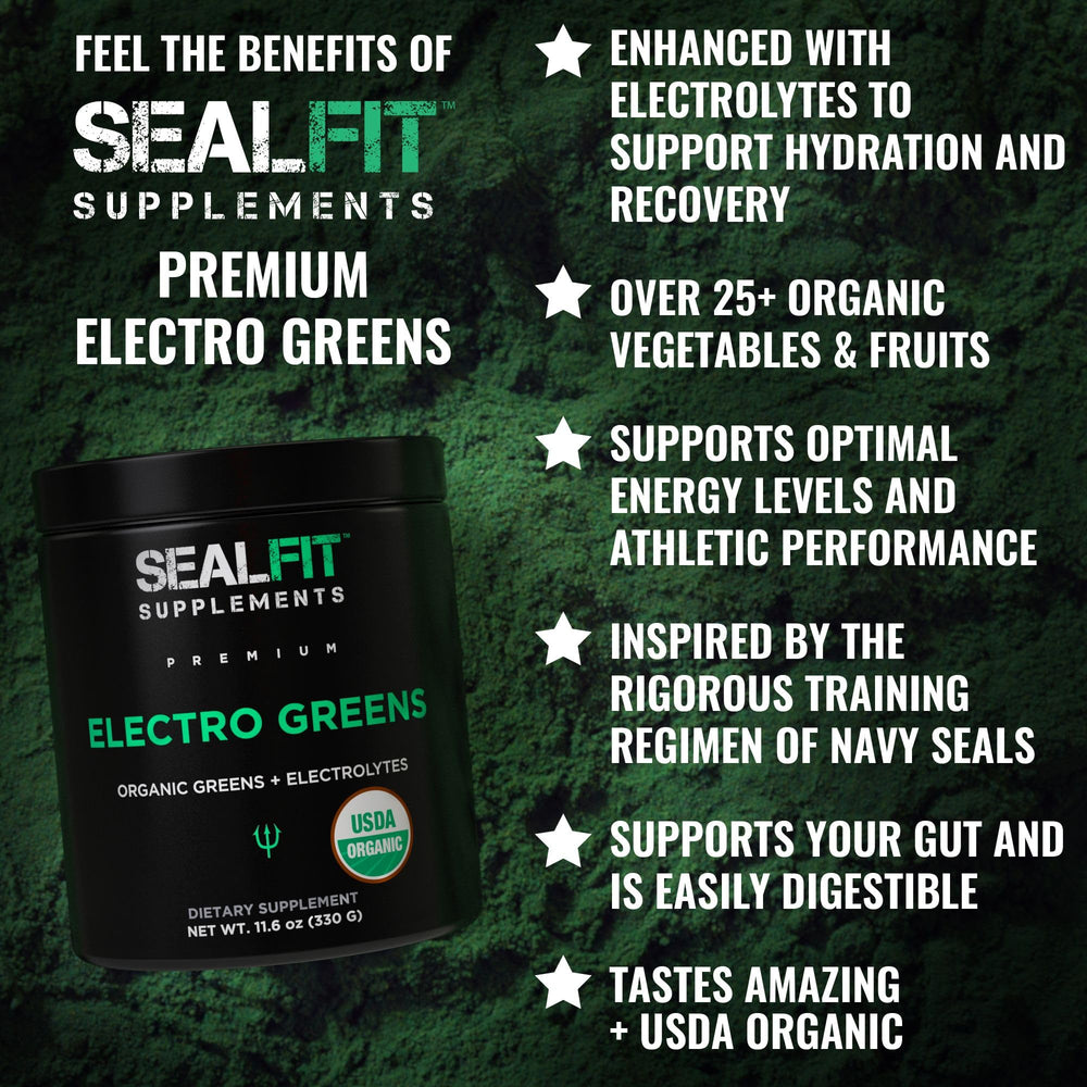 SEALFIT ElectroGreens glass mixed shows vibrant greens for daily energy.