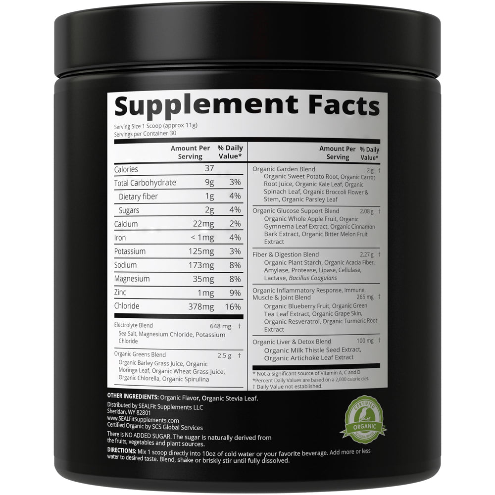 SEALFIT ElectroGreens morning ritual image illustrates steady energy.