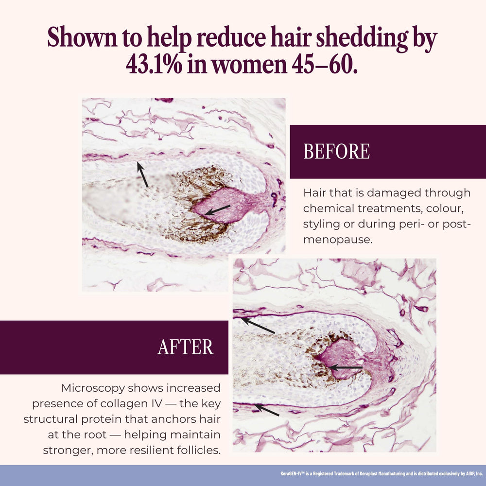 SEASON34 fuller-looking hair image promotes visible density and healthier strands.
