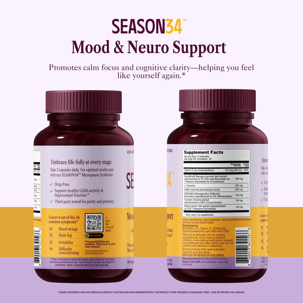 SEASON34 supplement packbox suggests easy 60-capacity daily habit.