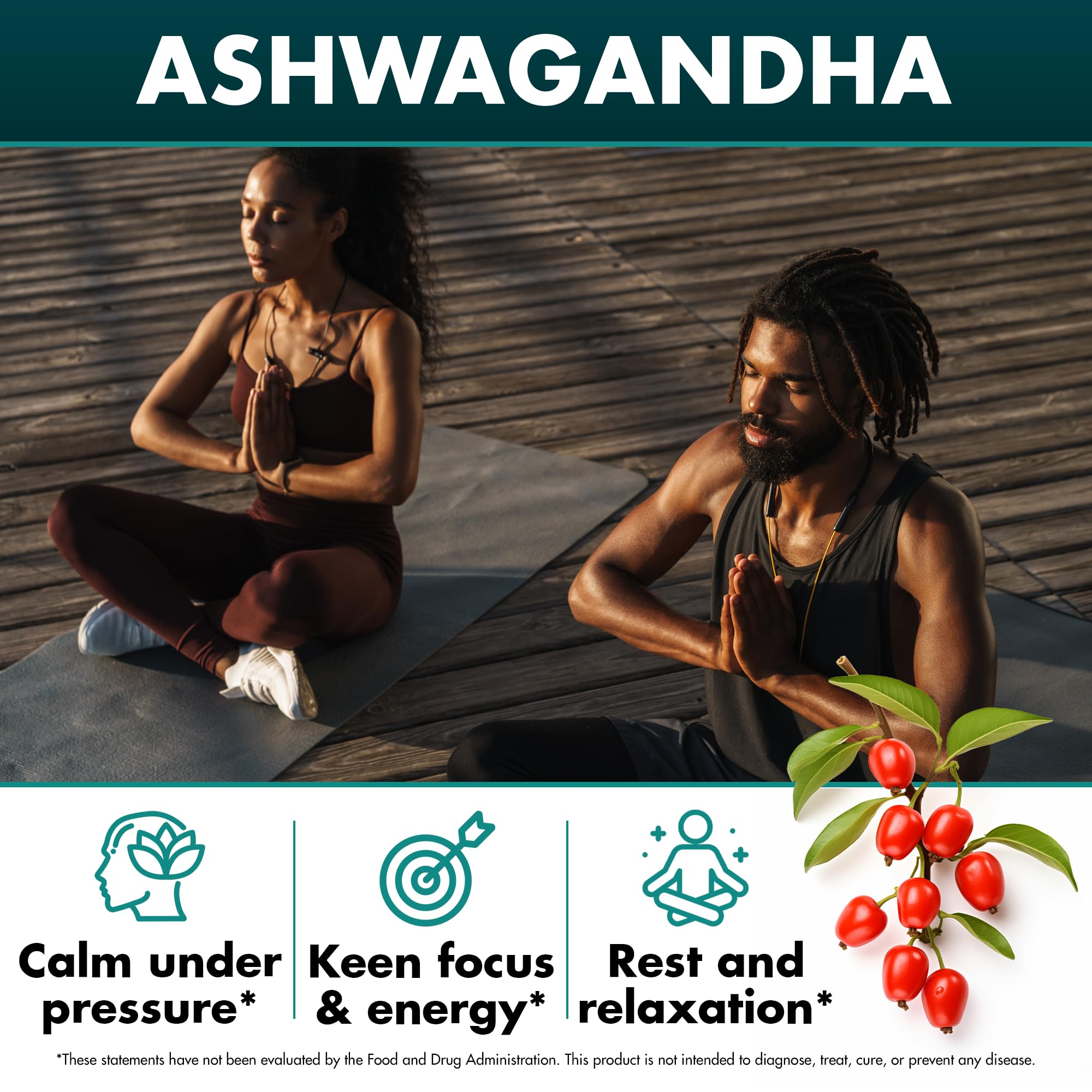 Secret Element ashwagandha capsules offer adaptogen support.