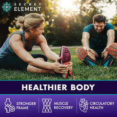 Secret Element third-party tested seal emphasizes product purity