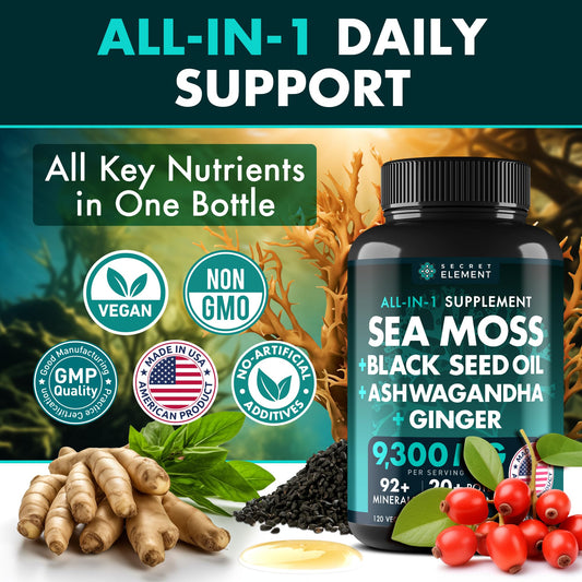 Secret Element veggie capsules ready for everyday wellness routines.