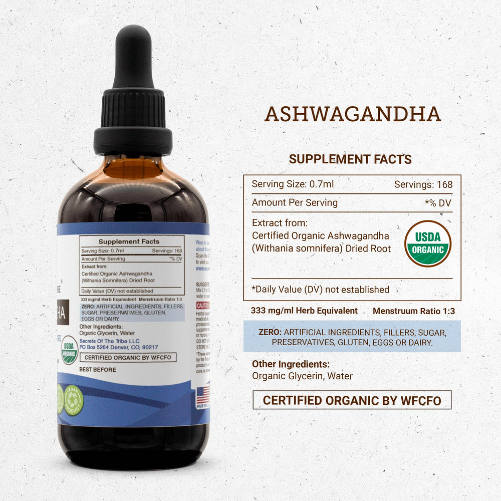 Secrets of the Tribe tincture pouring shot for easy daily dosing