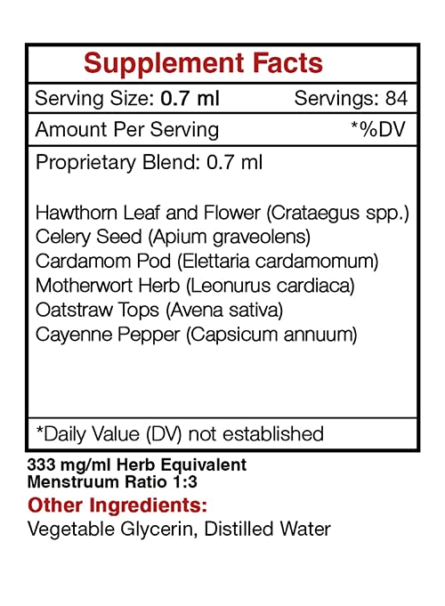 Amber bottle of Secrets of the Tribe Blood Pressure Secret liquid extract